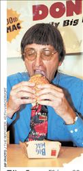 Ντον Γκορσκ. Εδώ και 36  χρόνια τρώει σχεδόν δύο  χάμπουργκερ ΜακΝτόναλντς ημερησίως  